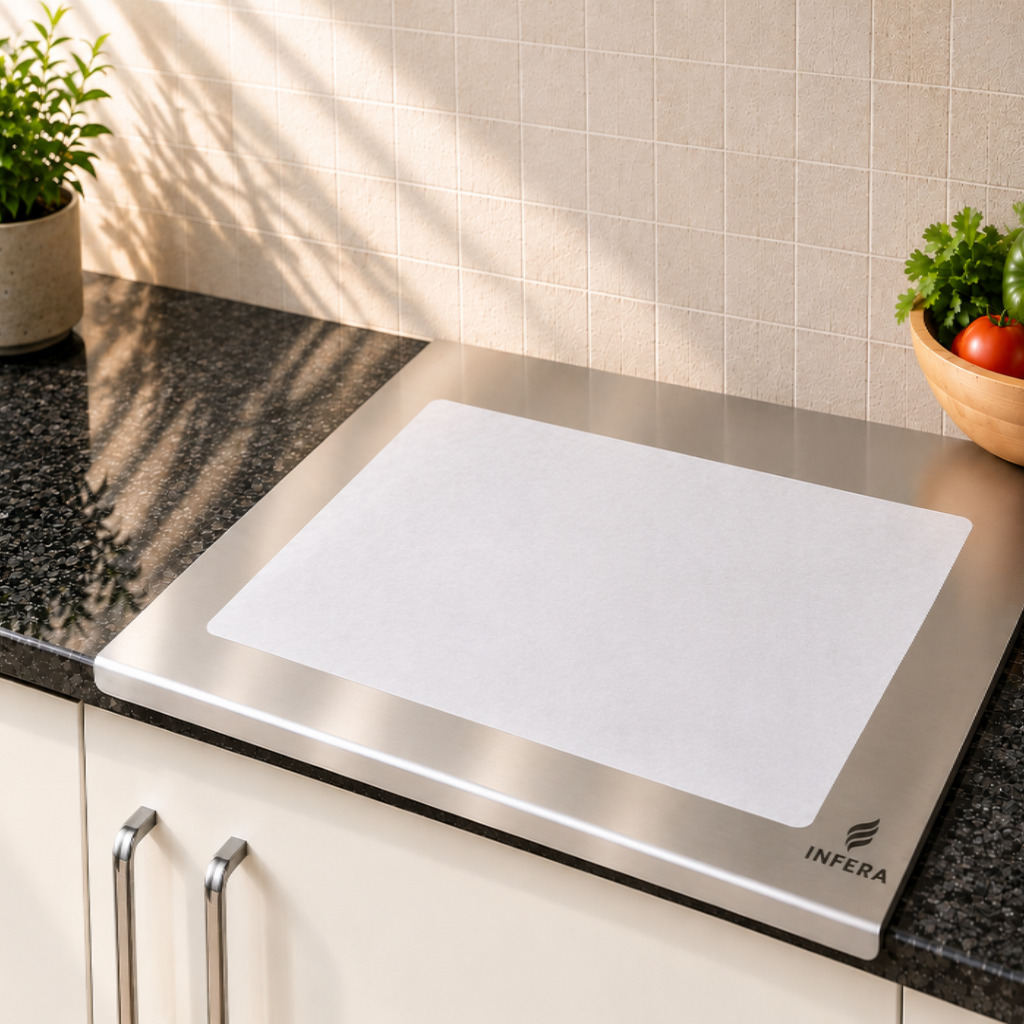 "Infera 2-in-1 Chopping Board + Non-stick Roti Rolling Sheet