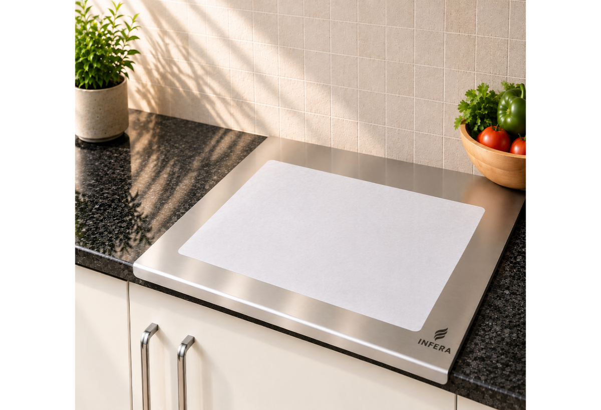 "Infera 2-in-1 Chopping Board + Non-stick Roti Rolling Sheet